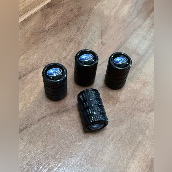 Subaru tire valve stem caps set of 4 - Picture 3 of 3
